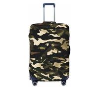 KLJnmbb Housse de protection universelle pour valise, élastique, lavable, motif camouflage, Noir , XL