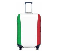 KLJnmbb Housse de protection universelle pour valise, élastique, lavable, motif drapeau de l'Italie, Noir , L