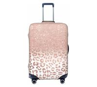 KLJnmbb Housse de protection universelle pour valise, élastique, lavable, motif paillettes or rose, Noir , L