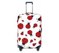 KLJnmbb Housse de protection universelle pour valise, motif coccinelle, élastique, lavable, Noir , L