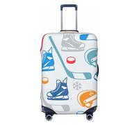 KLJnmbb Housse de protection universelle pour valises de voyage Motif imprimé Hockey Elements, Noir , M