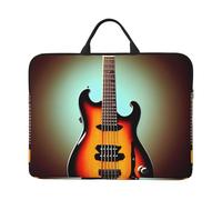 KLJnmbb Housse pour ordinateur portable avec imprimé guitare, basse, instrument de musique, pour l'école, le bureau, les voyages, léger et résistant à l'eau