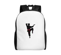 KLJnmbb Karaté Hommes Femmes Imprimé Sac à Dos Élégant Imperméable pour Voyage Randonnée Camping Léger Daypack