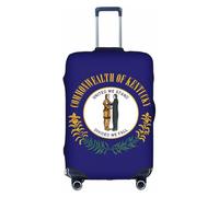 KLJnmbb Kentucky State Housse de protection pour valise, élastique, lavable, anti-rayures et anti-poussière, blanc, XL
