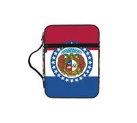 KLJnmbb Missouri State Sac de rangement étanche pour la Bible Imprimé Drapeau de l'État du Missouri Organiseur religieux pour voyage à l'église