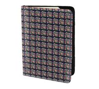 KLJnmbb Passeport de 14 cm avec impression de peintures à diamants et fleurs pour documents de voyage - Compact et élégant - Pour homme et femme