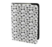KLJnmbb Porte-documents de voyage avec imprimé tête de bouledogue américain - 14 cm - Compact et élégant - Pour homme et femme