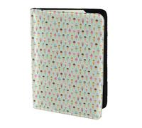 KLJnmbb Porte-documents de voyage compact et élégant pour homme et femme Motif cônes de glace 14 cm