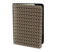 KLJnmbb Porte-passeport de 14 cm imprimé berger allemand pour documents de voyage sécurisé compact élégant pour homme et femme