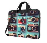 KLJnmbb Rétro Cool Camera Collection Imprimer Sac Pratique Élégant Et Protecteur Sac Portable Sac Polyvalent Souple Pour Femme Homme, Noir , 13 inch