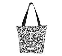 KLJnmbb Sac à bandoulière fonctionnel imprimé calendrier maya fin du monde voyage plage tendance sac à main quotidien vacances travail été