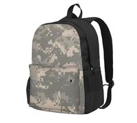 KLJnmbb Sac à dos léger de grande capacité avec impression camouflage numérique militaire pour randonnée, aventures en plein air, trajets quotidiens