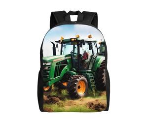 KLJnmbb Sac à dos léger et imperméable pour voyage, randonnée, camping, imprimé tracteur agricole