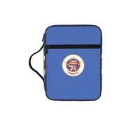 KLJnmbb Sac de rangement étanche avec drapeau de l'État du Minnesota - Organiseur religieux - Pour voyage à l'église