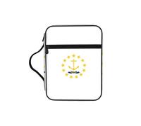 KLJnmbb Sac de rangement étanche avec drapeau de l'État du Rhode Island - Sac de rangement religieux pour voyage à l'église