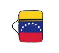 KLJnmbb Sac de rangement étanche avec drapeau du Venezuela - Organiseur religieux pour voyage à l'église