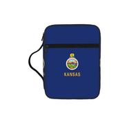 KLJnmbb Sac de rangement étanche imprimé drapeau de l'État du Kansas pour église voyage