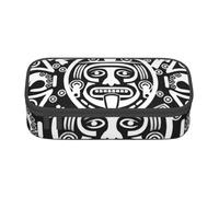 KLJnmbb Trousse à crayons de voyage motif calendrier Maya End of The World 21,6 x 5,1 x 9,4 cm Sac de rangement fonctionnel pour fournitures de bureau