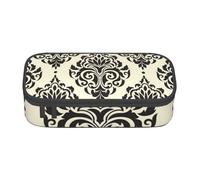 KLJnmbb Trousse à crayons de voyage motif éléphants asiatiques 21,6 x 5,1 x 9,4 cm Sac de rangement fonctionnel pour fournitures de bureau