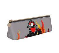 KLJnmbb Trousse à crayons élégante avec motif pompier pompier grande capacité avec fermeture éclair pour outils d'écriture