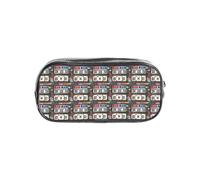 KLJnmbb Trousse à crayons transparente avec motif plaque d'immatriculation pour étudiants, enfants, garçons et filles