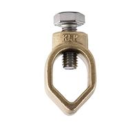 KLK - Grapa Para Toma De Tierra Unifilar Fabricada En Cobre. Válida Para Picas De Tierra De Hasta 16 mm De Diámetro y cable cobre desnudo 70mm Tornillería M8. Modelo KR-1