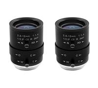 KLKNE 2X 3MP HD CCTV Caméra Objectif 2.8-12mm Varifocal Zoom Manuel Focus Mount pour Caméras de Sécurité Industrielle