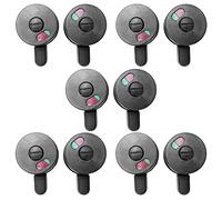 KLKNE Lot de 10 boutons de verrouillage rotatifs pour porte de toilettes publiques, rouge et vert