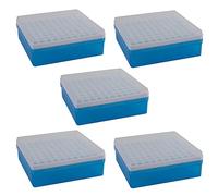 KLKNE Lot de 5 tubes à centrifuger carrés en plastique 100 positions 1,5 ml