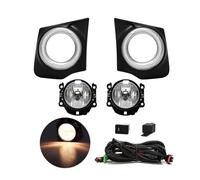 KLKWSFGFZK Phare antibrouillard Pour Mitsubishi Pour TRITON L200 2015-2018 DRL Feux De Jour Pare-chocs Phares De Conduite Fils Interrupteur LED Feux De Brouillard(Halogen)