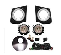 KLKWSFGFZK Phare antibrouillard Pour Mitsubishi Pour TRITON L200 2015-2018 DRL Feux De Jour Pare-chocs Phares De Conduite Fils Interrupteur LED Feux De Brouillard(LEDWHITE)