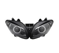 KLKWSFGFZK Pour R1 Pour YZF-R1 2002-2003 Haut/bas Phare De HID Blue Angel Eyes Optique De Moto Ronde