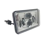 KLKWSFGFZK Pour Suzuki DRZ400SM DRZ400S DRZ400E Phare Avant LED Haute/basse 4x6 Optique De Moto Ronde(1pcs chrome)