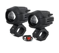 KLKWSFGFZK Projecteur LED Pour Moto 200 W Phare Antibrouillard Tout-terrain ADV GS UTV Camion Lampe Auxiliaire 12 V/24 V Optique De Moto Ronde(P2 2 PCS Light)