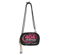 KLL 404 Error Life Not Found Rock Style Sac à main à bandoulière pour femme Beauté avec fentes pour cartes de crédit Sacs latéraux pour la randonnée et les voyages