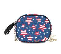 KLL 4th of July Independence Day United States Cute Crossbody Bags for Women Practical with Credit Card Slots Side Bags Walk the dog
