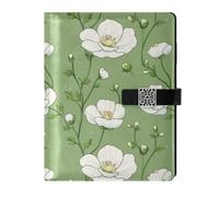 KLL Carnet de notes ligné en cuir pour voyage délicat Motif dessin animé Vert clair 17 x 24 cm