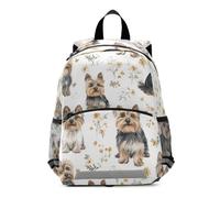 KLL Cartoon Funny Yorkshire Terrier Dogs White Kids Mini sac à dos garçon