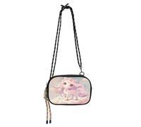 KLL Chibi - Sac à bandoulière coloré style sirène mignonne pour femme avec fentes pour cartes de crédit, petits sacs à bandoulière pour randonnée, voyage
