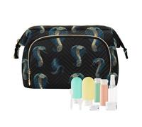 KLL Creature Cobra Trousse de maquillage portable pour femme Noir