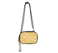 KLL Daisy Sac à bandoulière antivol pour femme avec sangle réglable Jaune