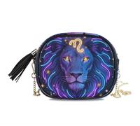 KLL Fantastique 12 constellations signes du zodiaque Lion Sac à main à bandoulière étanche avec sangle réglable Date