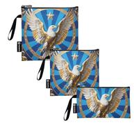 KLL Golden Bird Lot de 3 sacs à sandwich réutilisables et étanches pour femme et fille