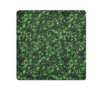 KLL Green Clover Magic Sac de maquillage auto-adhésif en tissu Organiseur de voyage pour objectif d'appareil photo Organiseur pour voyage, Trèfle vert., 17.7x17.7in