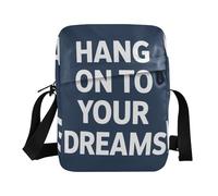 KLL Hang on To Your Dreams! Sac à bandoulière en cuir végétalien pour homme et femme