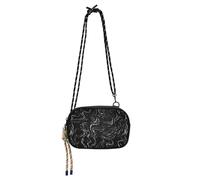 KLL Ink Render Sac à main à bandoulière pour femme Noir et blanc Pratique avec fentes pour cartes de crédit Petit sac à bandoulière pour la randonnée et les voyages