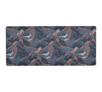 KLL Lapac Safari Mountain Tapis de souris long pour écrire un grand tapis de souris anime 80 x 30 cm