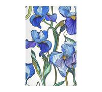 KLL Lot de 4 torchons de cuisine absorbants en tissu éponge blanc iris de dessin animé (prop2) (prop3) de qualité sèche, colorés, 71,1 x 45,7 cm
