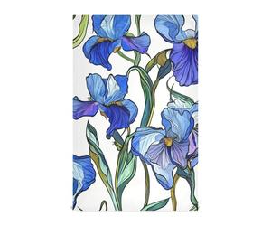 KLL Lot de 4 torchons de cuisine absorbants en tissu éponge blanc iris de dessin animé (prop2) (prop3) de qualité sèche, colorés, 71,1 x 45,7 cm