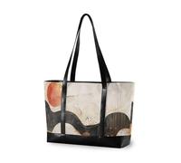 KLL Marble Mountain Sunset Sacs élégants pour femme avec fermeture éclair Sac fourre-tout pour ordinateur portable pour le travail Grand sac à main pour bureau avec couches bolsos secret para mujeres